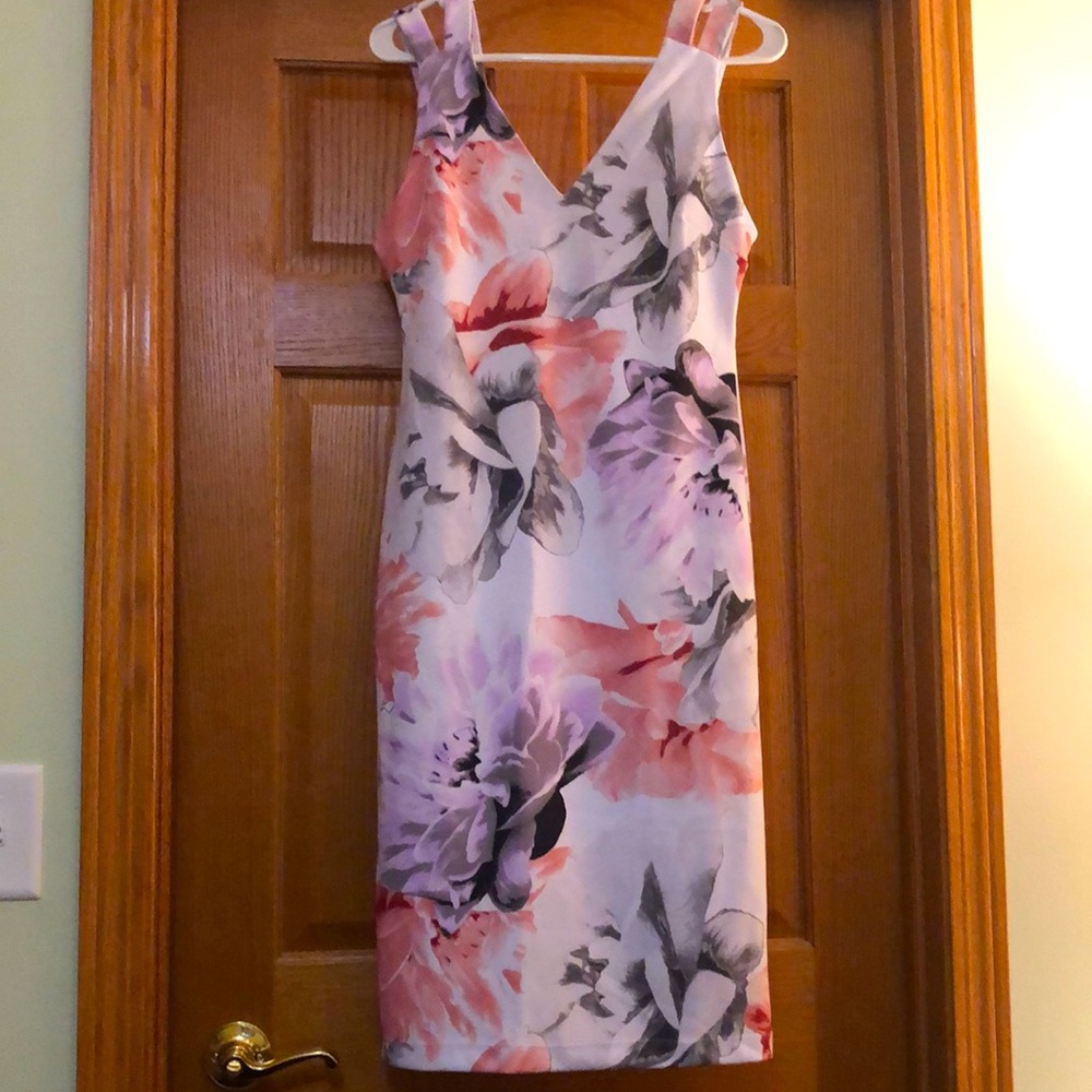 White floral dress